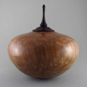 Camphor burl pet urn