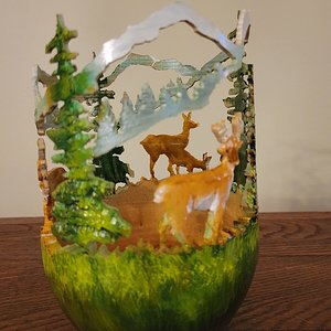 Pierced nature vase