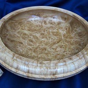 1885 maple burl bowl.