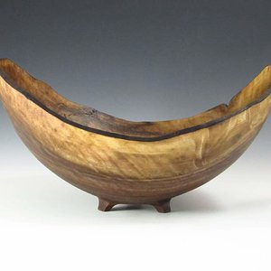 Curly Black Walnut Natural Edge