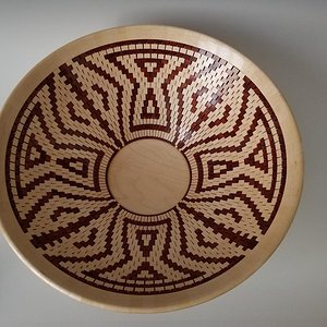 Latest Charity Donation Bowl  Native American Influence, Inside 10-2-2021.