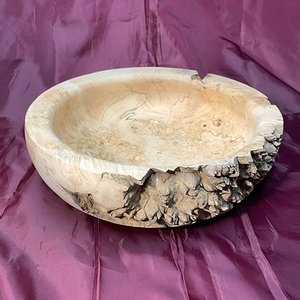 Live-Sided Box Elder Burl Bowl