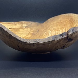 Natural Edge Elm Bowl