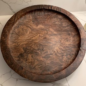 Walnut Burl Platter