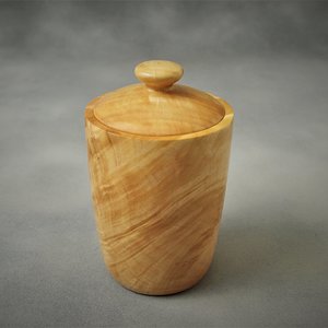 Maple burl canister
