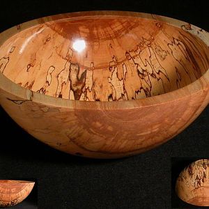 Spalted White Birch Bowl