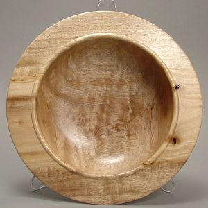 Wide Rimmed Myrtlewood Bowl