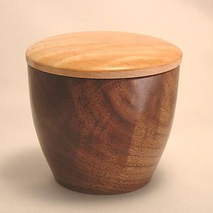 Walnut and maple box