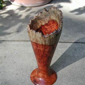 amboyna burl  Vase