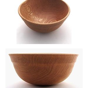 Oak Popcorn Bowl