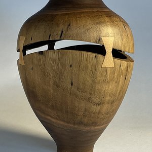 Sliced Walnut Hollow Form