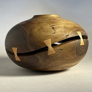 Sliced Walnut Hollow Form