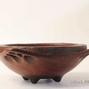 6" Redgum bowl - side view