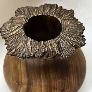 Elm Carved Hollow Form (Pic #2)