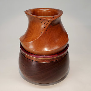 Twisted Vase on Bowl