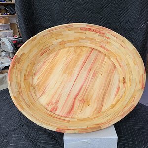 Large Box Elder Segmented Bowl