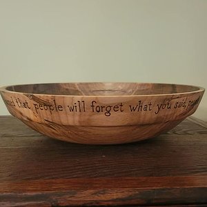 13" maple salad bowl