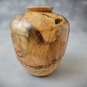 Spalted maple vase