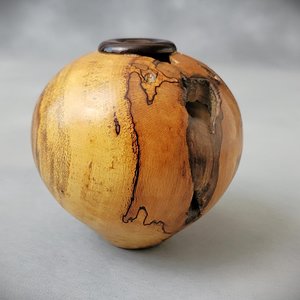Spalted sycamore hollow form