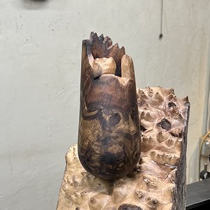 Claro Walnut Burl Vase