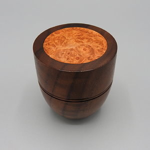 Figured Walnut and Maple Burl Box