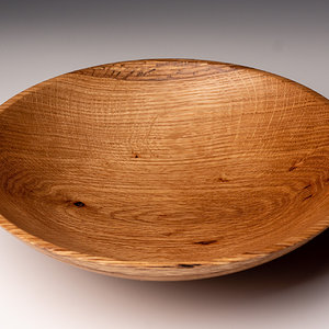 Oak bowl top view