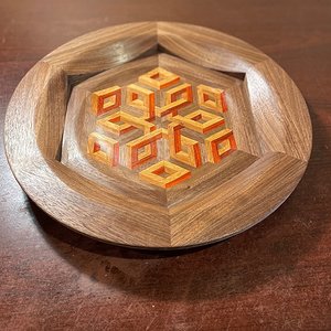 3D Illusion Segmented Platter