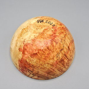 Spalted Box Elder Burl Bowl