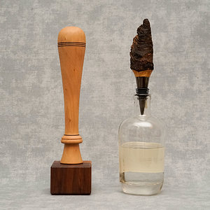 Sourwood Muddler and Fatwood (Pine) Bottle Stopper