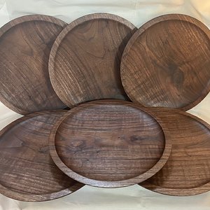 Walnut Dinner Plate Set