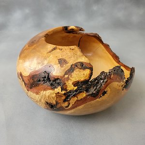 Maple burl bowl