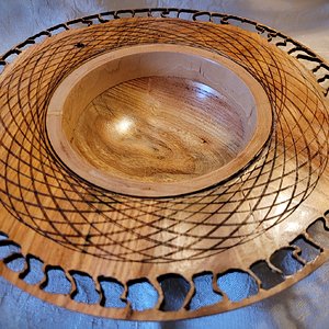 Wide Pierced Rim Bowl