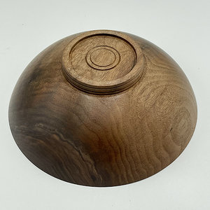 Bottom of claro walnut rice bowl