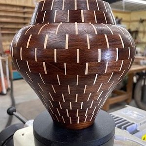 walnut maple Ute vase