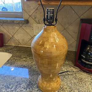 Oak Segmented Lamp