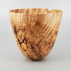 Figured bowl with Naturally Imperfect Rim