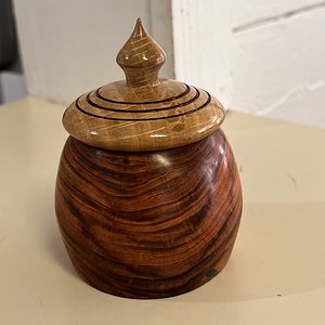 Striated Walnut box