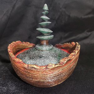 Live Edge Ash Off-Center landscape Christmas tree box