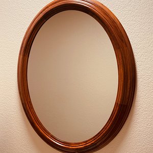 Elliptical Mesquite Mirror Frame