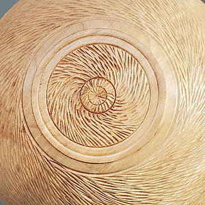Swirl Hand Carved Bowl
