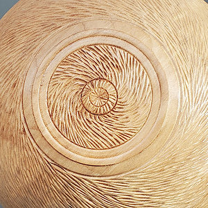 Swirl Hand Carved Bowl
