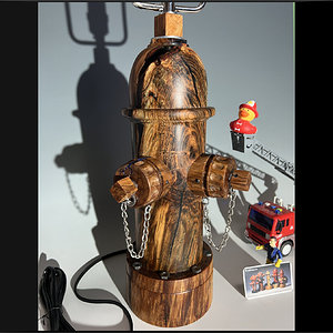 1185 Plumb Bob lamp. It's stabilized and cast plum, from Bob, for Bob.