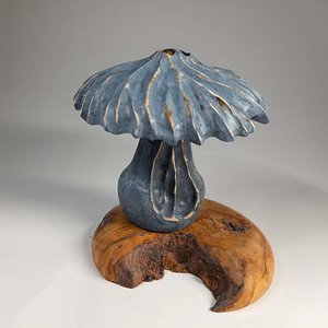 Blue mushroom