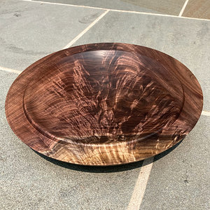 Walnut crotch platter