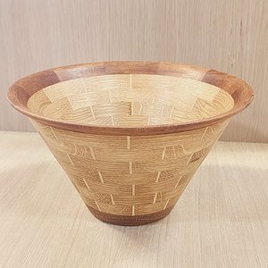 White oak and sapele bowl