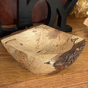 Quick natural edge spalted pecan