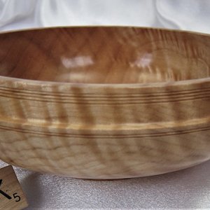 #2056 Quilted Maple bowl.