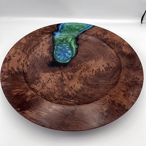 Redwood burl platter