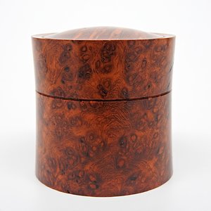 Amboyna Burl Lidded Box