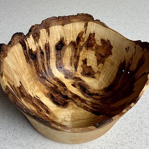 Live edge fog wood